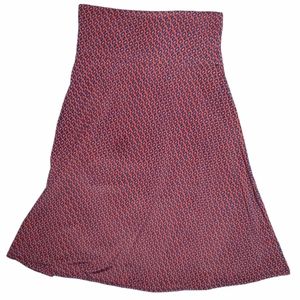 LULAROE Red & Blue Full Midi Skirt Twirling